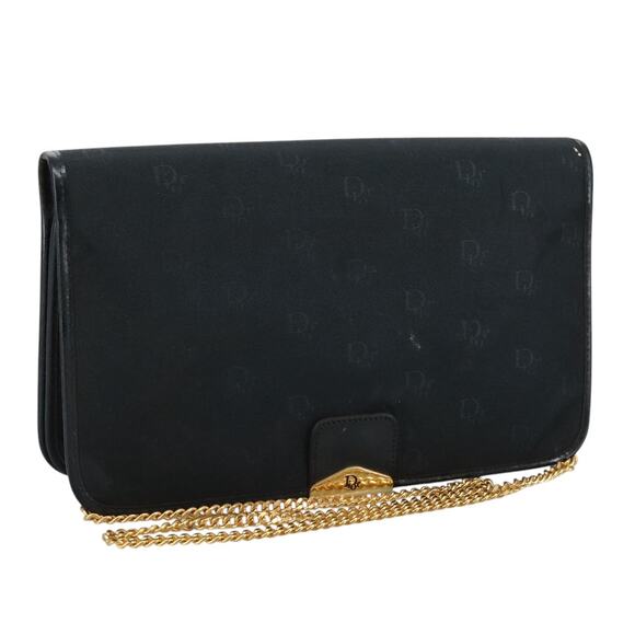 DIOR Chain Shoulder Bag Nylon Navy - Picture 1 of 16